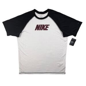 Nike Men's Shirt Logo Graphic Short Sleeve Dri Fit Size Extra Large UPF 40+